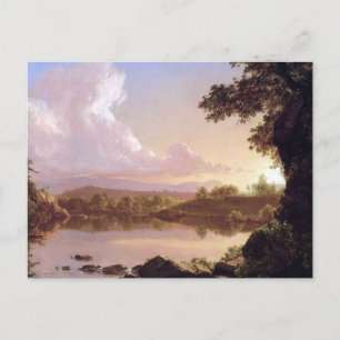 Cartão Postal Angra de Catskill pela igreja de Frederick Edwin
