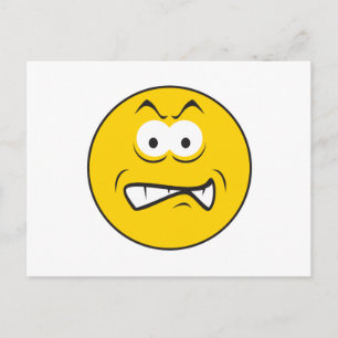 Cartão Postal Angry Snarling Face
