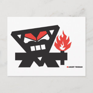 Cartão Postal Angry Tikiman