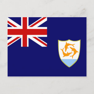Cartão Postal Anguilla Flag