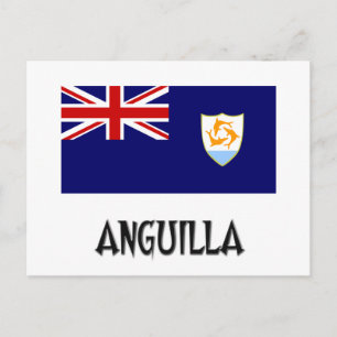 Cartão Postal Anguilla Flag