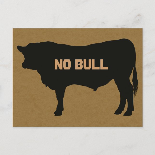 Cartão postal Angus Bull (Frente)