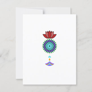 Cartão Postal Anhänger spirituell mit Lotusblüte