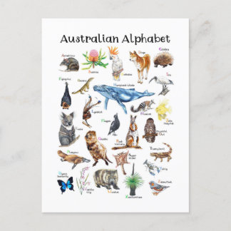 Cartão Postal Animais da Austrália