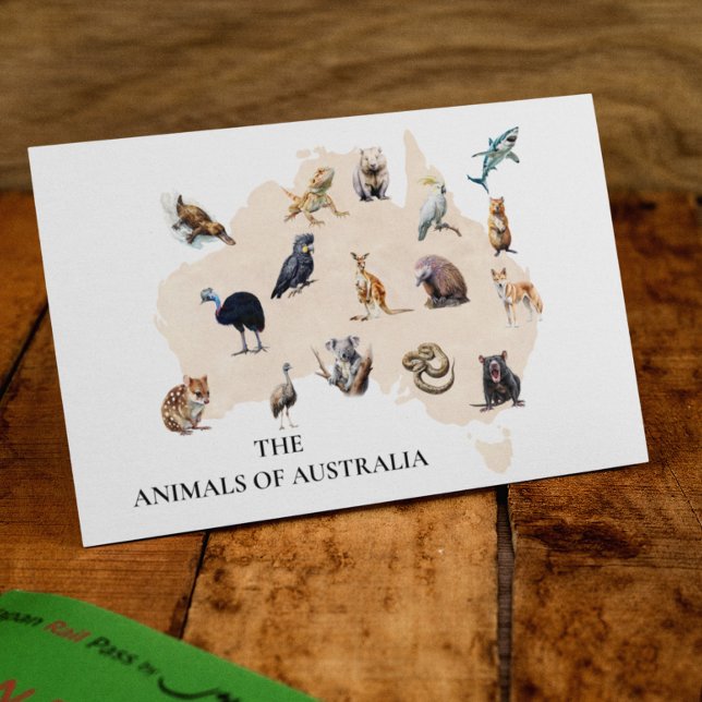 Cartão Postal Animais da Austrália (Criador carregado)