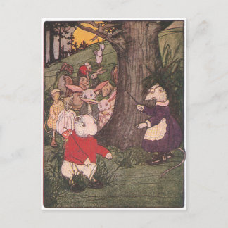 Cartão Postal Animais da Floresta Retornam à Escola
