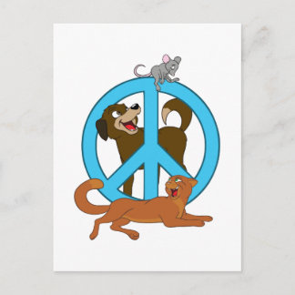 Cartão Postal Animais da Paz