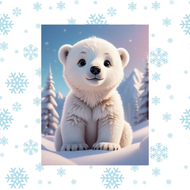 Cartão Postal Animais de estimação, inverno, Urso Polar, Pós-cru (Criador carregado)