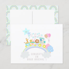 Cartão Postal Animais do Comboio Branco