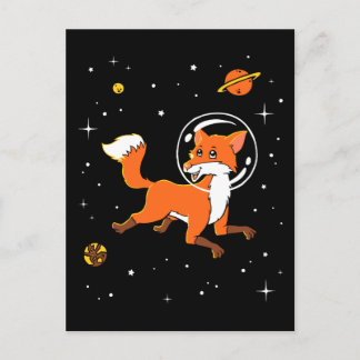 Cartão Postal Animais do Fox no espaço