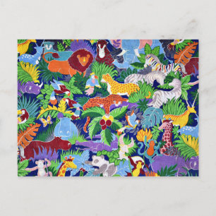 Cartão Postal Animais do Safari