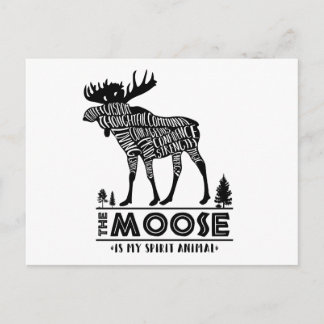 Cartão Postal Animais Espirituosos: A Moose |