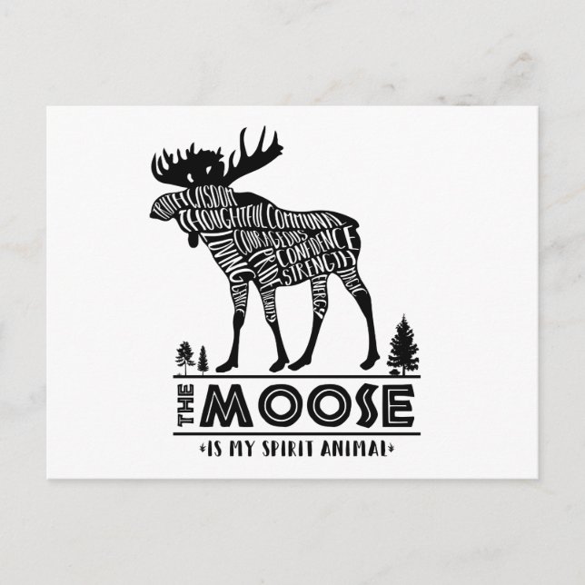 Cartão Postal Animais Espirituosos: A Moose | (Frente)