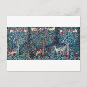 Cartão Postal Animais na Floresta, William Morris