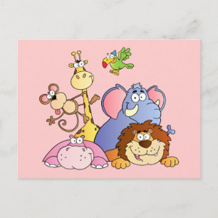 Cartão Postal Animais Selvagens