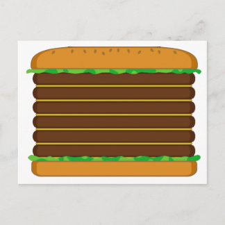Cartão Postal Animal atravessa novo Papel de carta de Hamburger 