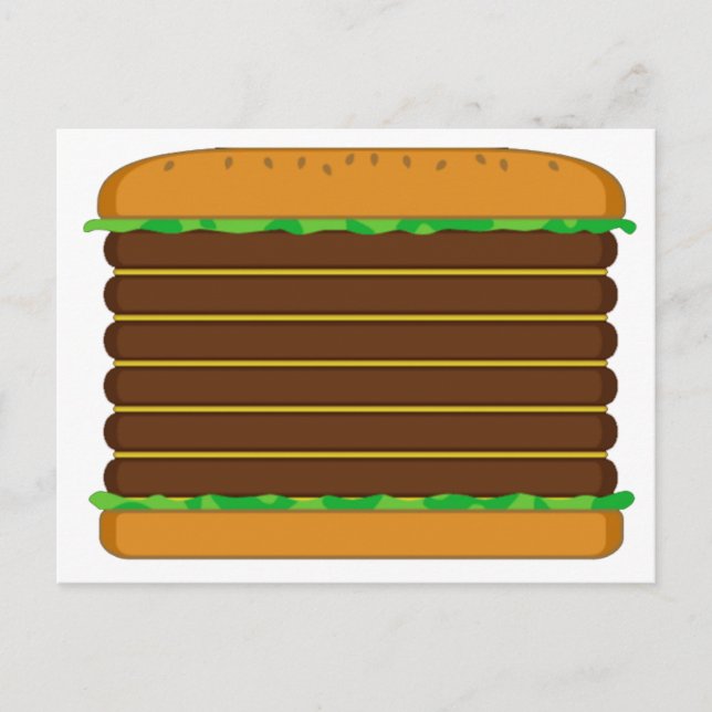Cartão Postal Animal atravessa novo Papel de carta de Hamburger  (Frente)