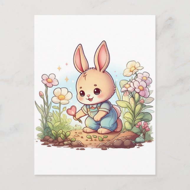 Cartão Postal Animal chibi (Frente)