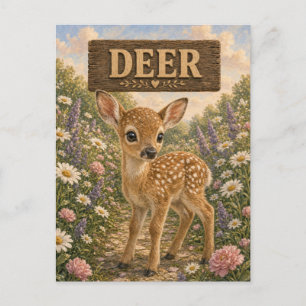 Cartão Postal Animal de Estimação Bebê História Livro de Berçári