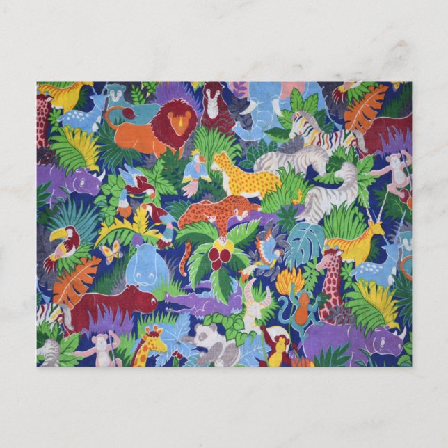 Cartão Postal Animal de Safari (Frente)