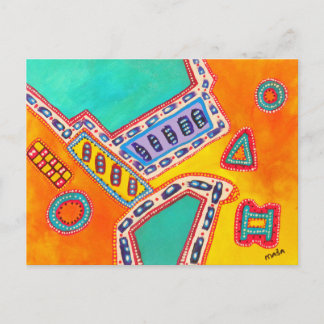 Cartão Postal Animal Dreams Abstract Postcard