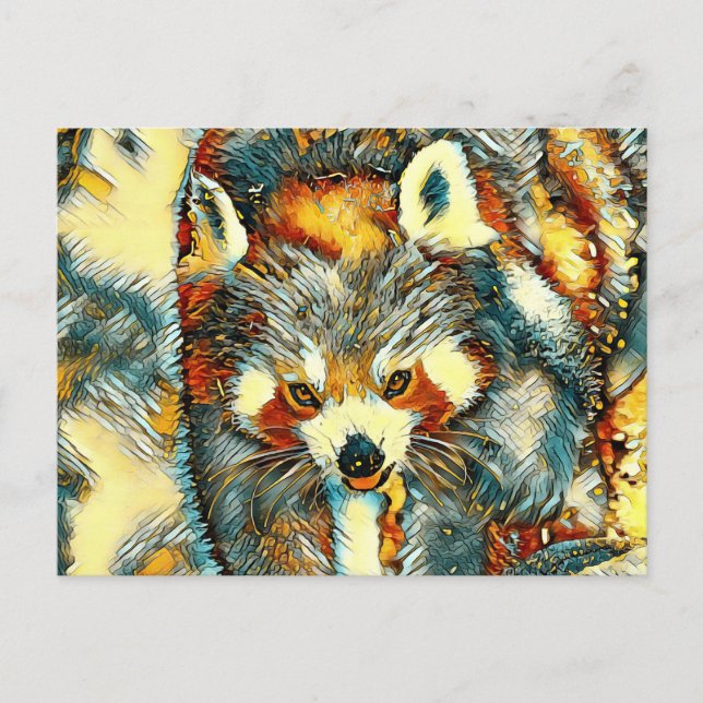 Cartão Postal AnimalArt_RedPanda_002 (Frente)