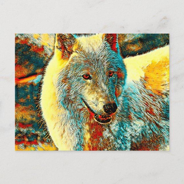Cartão Postal AnimalArt_Wolf_009 (Frente)