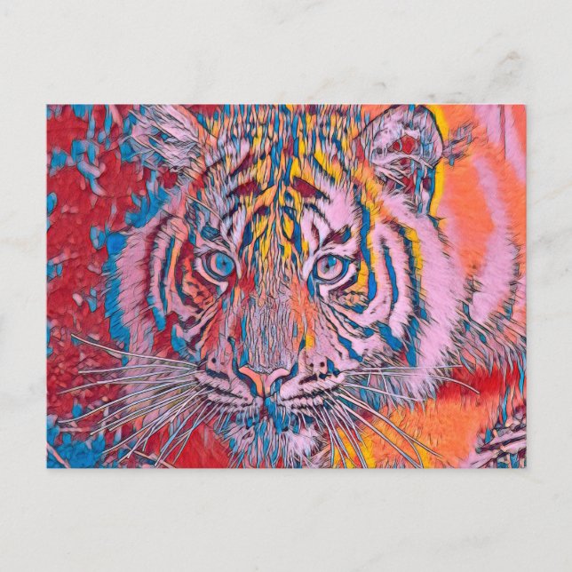 Cartão Postal AnimalMix_Tiger_054 (Frente)