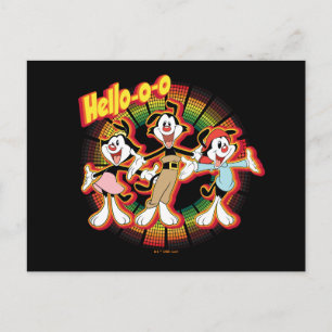 Cartão Postal Animaniacs Gráfico do Equalizador Retroativo Alô