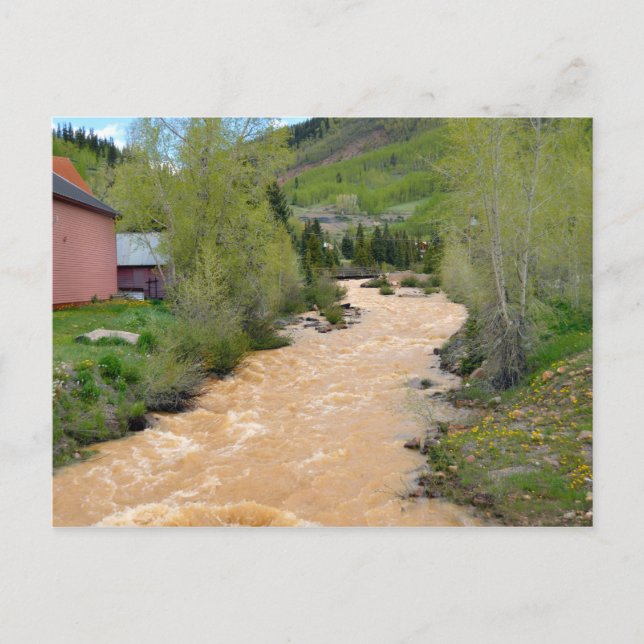 Cartão Postal Animas River, Silverton, Colorado (Frente)