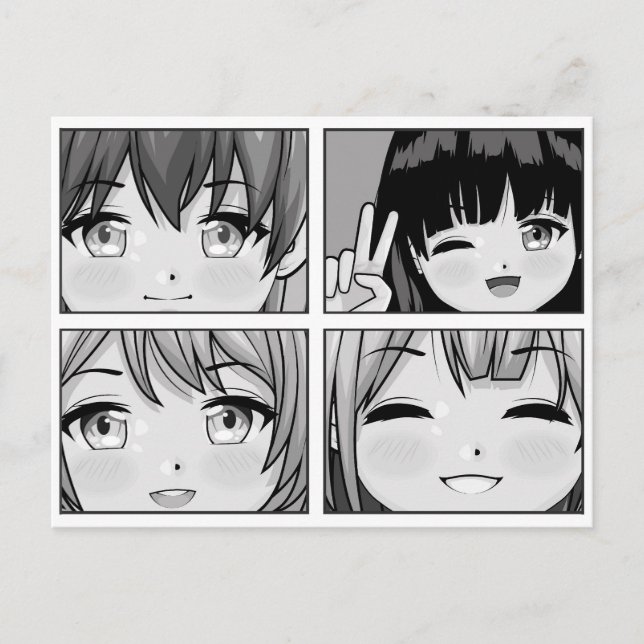 Cartão Postal Anime Bonito (Frente)