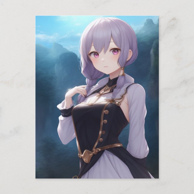 Cartão Postal Anime Girl 001 (Frente)