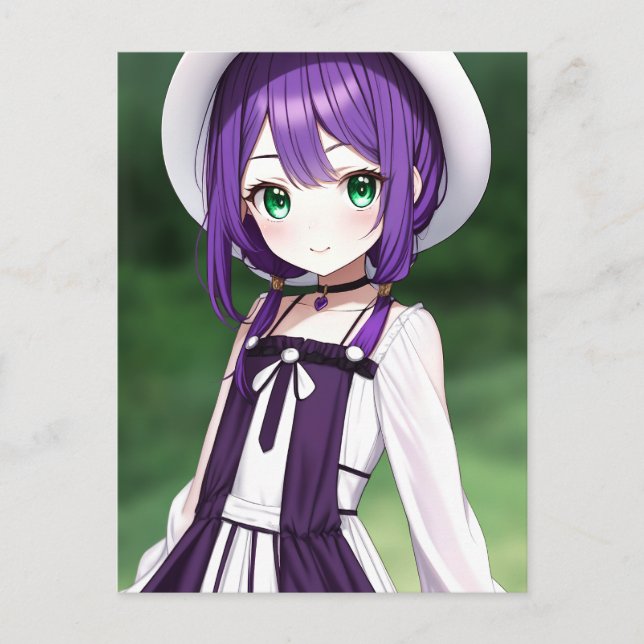 Cartão Postal Anime Girl 018 (Frente)