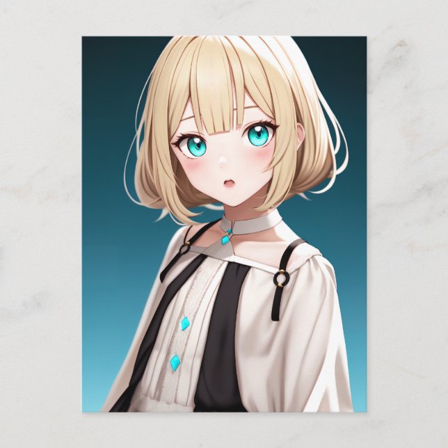 Cartão Postal Anime Girl 022 (Frente)