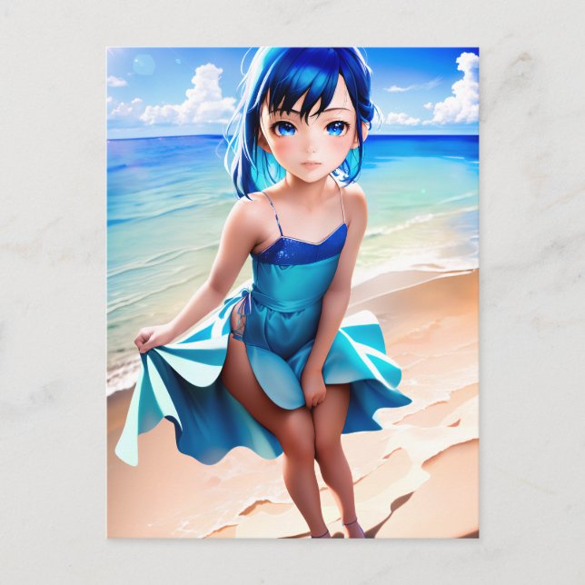 Cartão Postal Anime Girl 029 (Frente)