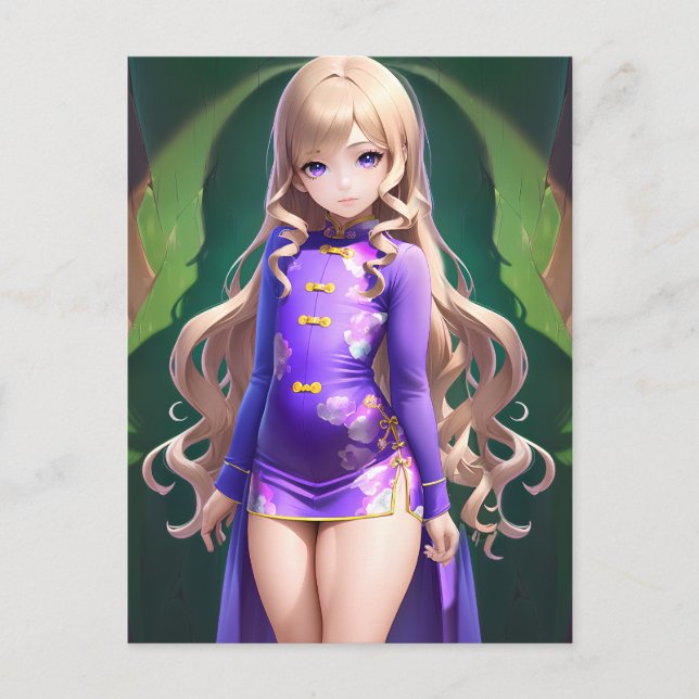 Cartão Postal Anime Girl 042 (Frente)
