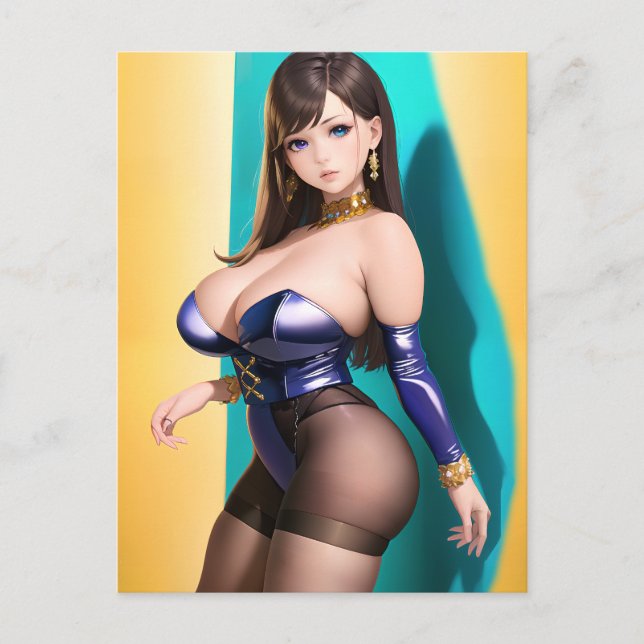 Cartão Postal Anime Girl 046 (Frente)