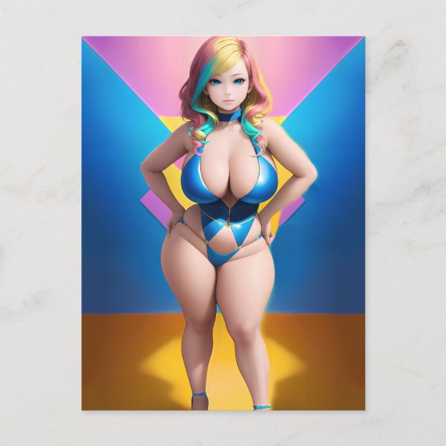 Cartão Postal Anime Girl 047 (Frente)