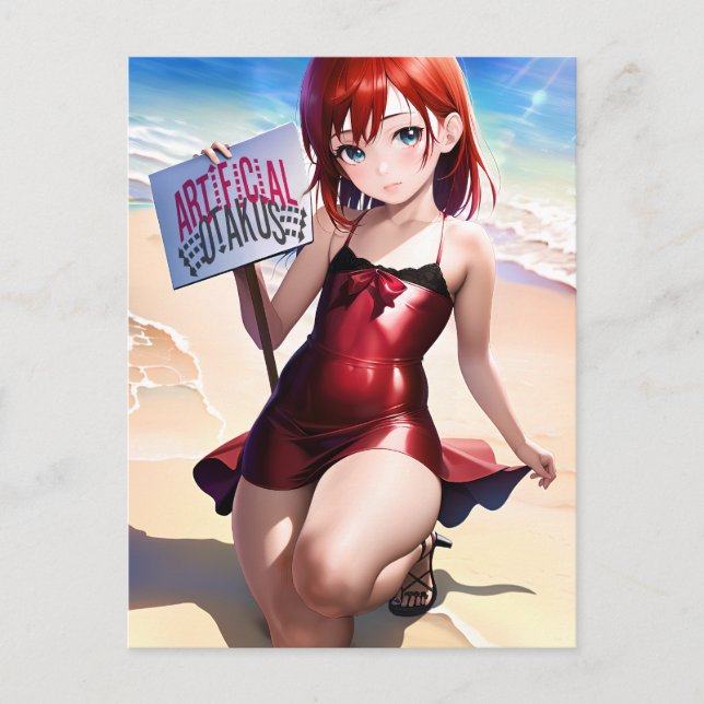 Cartão Postal Anime Girl 27 (Frente)