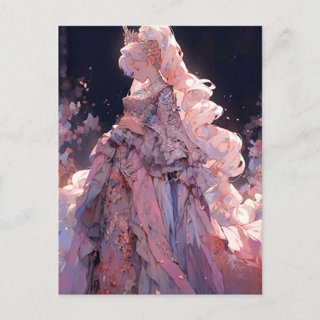 Cartão Postal Anime Princess Fantasy Art (Frente)