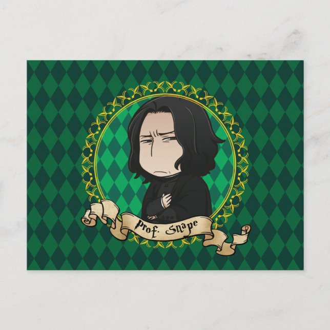 Cartão Postal Anime Professor Snape (Frente)