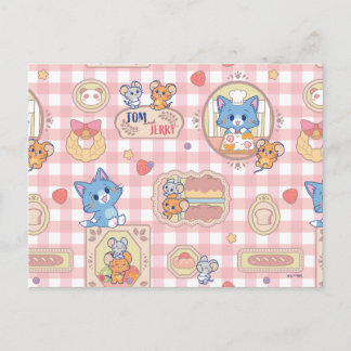 Cartão Postal Anime Tom e Jerry Padrão de Padaria