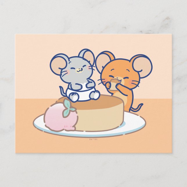 Cartão Postal Anime Tuffy e Jerry Cheesecake (Frente)