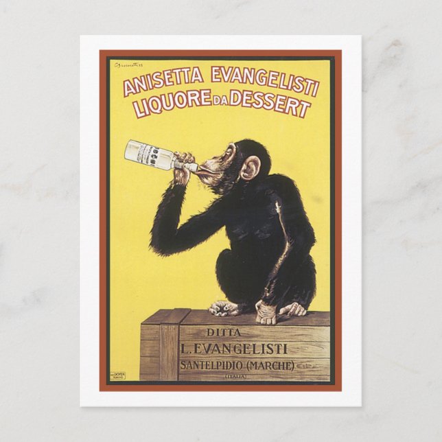 Cartão Postal Anisetta Evangelisti (Frente)