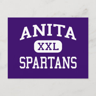 Cartão Postal Anita - Spartans - Anita Segundo grau - Anita Iowa