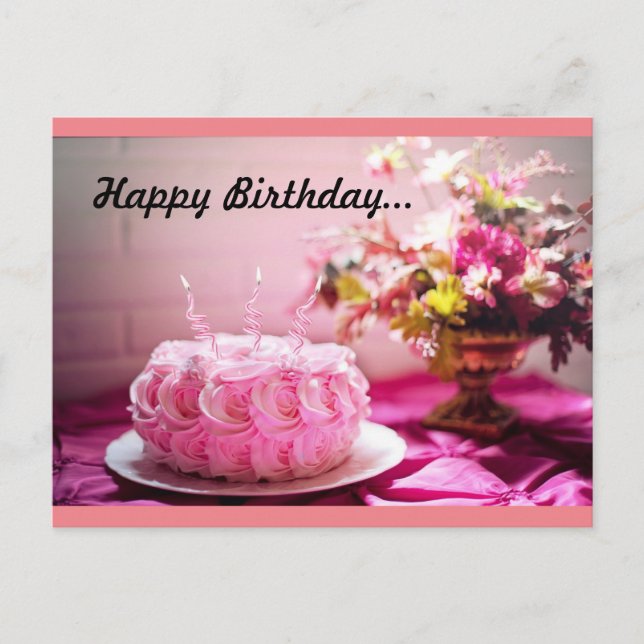 Cartão Postal Aniversário (Frente)
