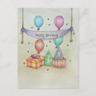 Cartão Postal Aniversário