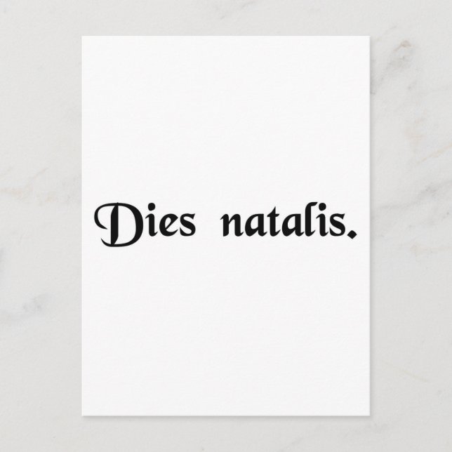 Cartão Postal Aniversário (Frente)