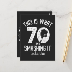 Cartão Postal Aniversário 70 Anos Ama Pickleball