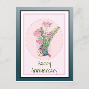 Cartão Postal Aniversário da Esposa Personalizado e Bonito